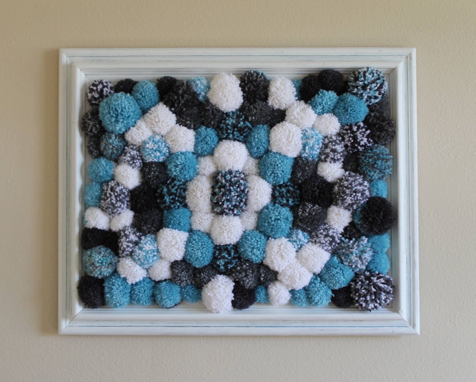 Pom Pom Wall Art Etsy
