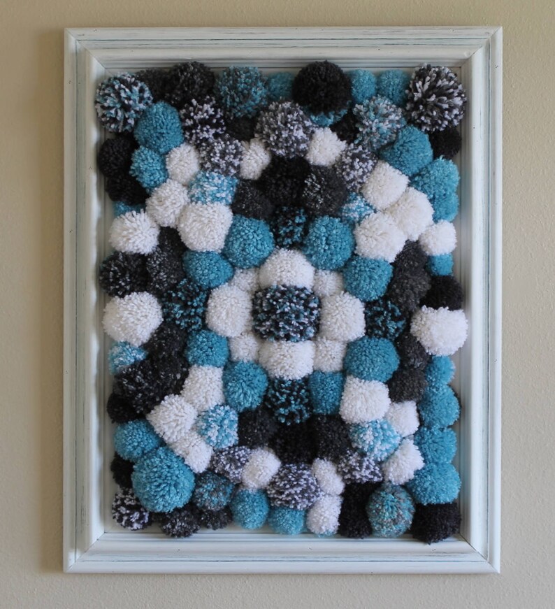 Pom Pom Wall Art Etsy