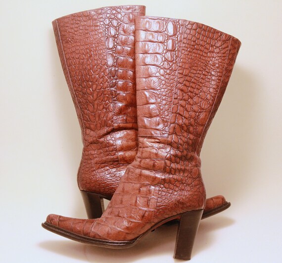 donald pliner red boots