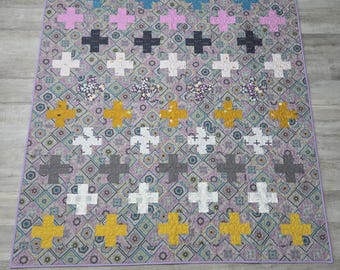 Crochet themed plus quilt