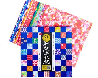 Japanese Origami Paper Pack: 30 Chiyogami Patterns, 150 Sheets