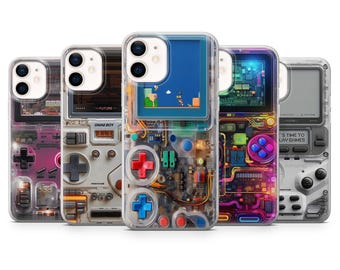Retro Gamer Phone Case, Vintage Game Player Cover for iPhone, Samsung, Pixel