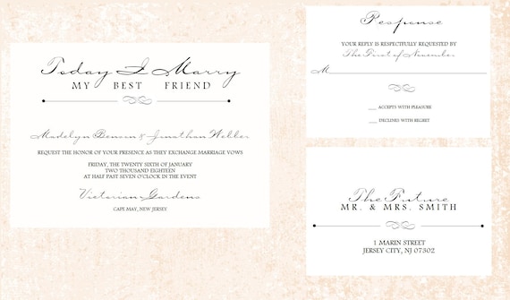 Simple Wedding Invitation, Elegant Wedding Invitation, Blush Wedding Invitation, Floral Wedding invitation Simple Wedding Invitation, Elegant Wedding Invitation, Blush Wedding Invitation, Floral Wedding invitation