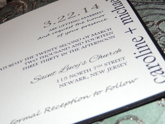 Simple Wedding Invitation - Modern Wedding Invitation Simple Wedding Invitation - Modern Wedding Invitation