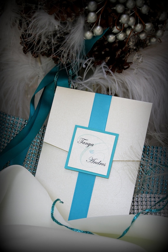Pocket Wedding Invitation - Custom Pocket Wedding Invitation - Custom