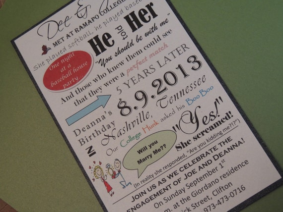 Love Story Invitation - Weddings and Engagement Invitation Love Story Invitation - Weddings and Engagement Invitation