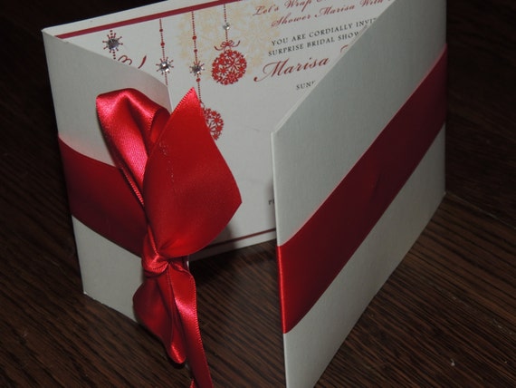 Christmas Wedding Invitation // Holiday Wedding Invitation // Red White Invitation Christmas Wedding Invitation // Holiday Wedding Invitation // Red White Invitation