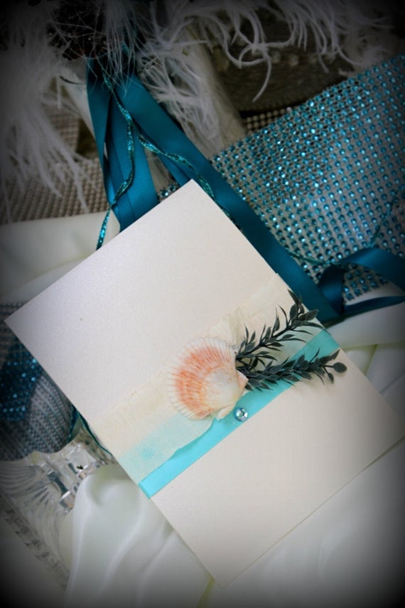 Beach Wedding Invitation Beach Wedding Invitation