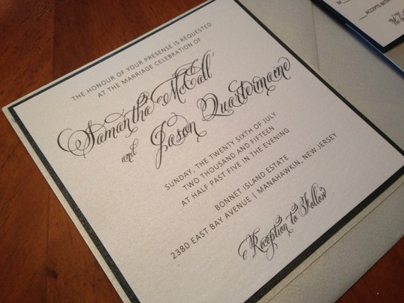 Modern Wedding Invitation - Simple Elegant Wedding Invitation Modern Wedding Invitation - Simple Elegant Wedding Invitation
