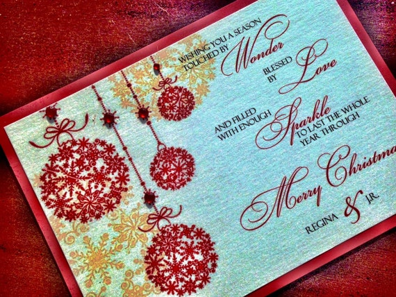 Custom Christmas Card - Holiday Card Custom Christmas Card - Holiday Card