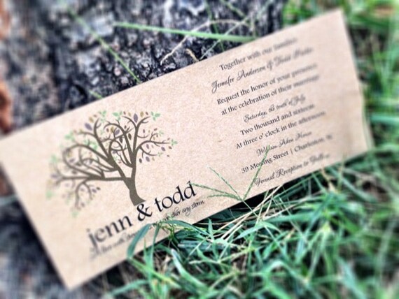Country Chic Kraft Wedding Invitation / Rustic Wedding Invitation Country Chic Kraft Wedding Invitation / Rustic Wedding Invitation