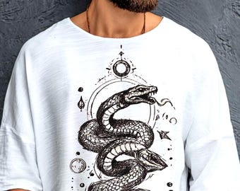 Dubbelormstotemskjorta | Mystic Snake Tee