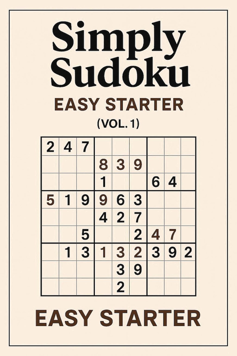 150 Easy Sudoku Puzzles – Printable Brain Teasers (PDF) - Etsy