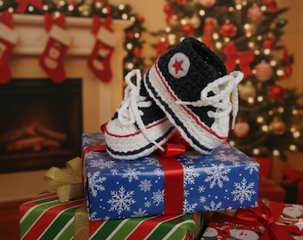 Patrón de crochet para zapatos de bebé / Patrón de botitas de bebé a crochet en PDF / Ideal para principiantes / Zapatos para recién nacido / Regalo rápido hecho a mano para baby shower