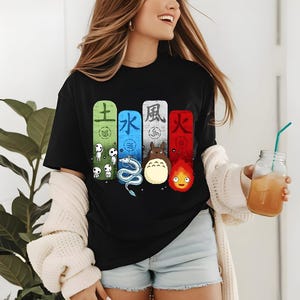 Chihiros Reise ins Zauberland Shirt, Ghibli My Neighbor Totoro Shirt, Howl's Walking Castle Shirt, Bella Canvas Shirt, Hayao Miyazaki