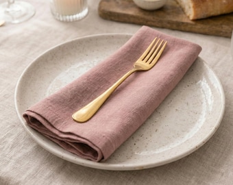 200 st. Dusty Rose bomullsservetter set miljövänliga återanvändbara middagsservetter rustika jordnära middagsservetter bröllopsfest kraftiga servetter