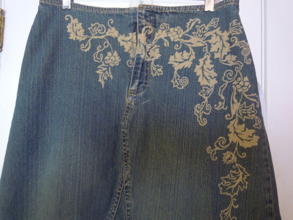 faded glory denim skirt