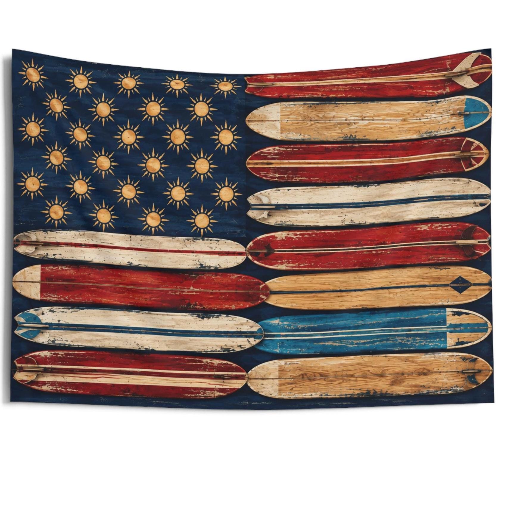 America Flag Surfboard - Etsy