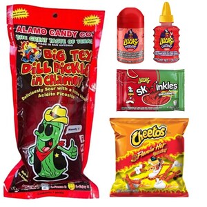 Snack Pack Pickle Kit, Chamoy Pickle Sour Snack Kit, Party Favor Snack