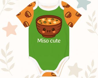 Kawaii Miso Soup Baby Bodysuit: Japanese Design