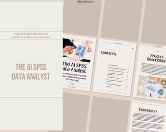 AI SPSS Data Analyst | Step-by-Step Guide for Statistical Analysis + Research Templates