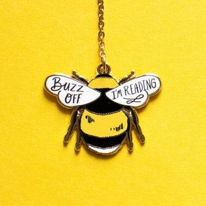 Bumble Bee Enamel Bookmark