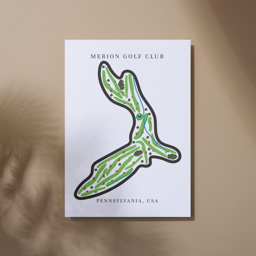 Merion Golf Club Golf Course Prints – Pennsylvania | Golf Prints, Golf ...