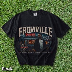 FROM Series Shirt | Fromville Diner Vintage Graphic Tee | Comfort Colors 1717 | Retro Horror TV Show Shirt | FROM Fan Gift | Oversized Tee