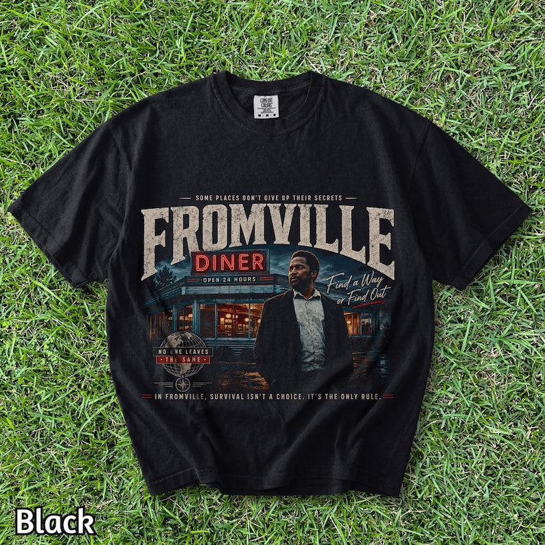 FROM Series Shirt | Fromville Diner Vintage Graphic Tee | Comfort Colors 1717 | Retro Horror TV Show Shirt | FROM Fan Gift | Oversized Tee
