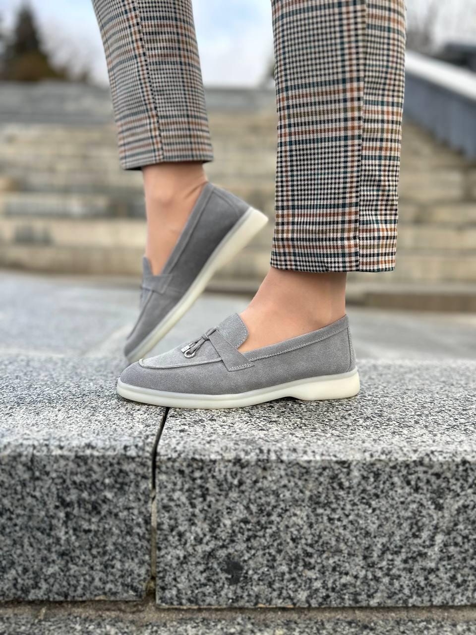 Womens Loafers Silver Loafer Shoes Coach JOCELYN CRINKLE  display picture 3