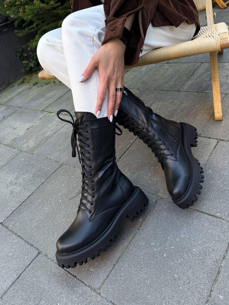 Chunky sole boots