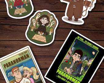 Paranorman Horror Movie Stickers, Fan Art Decals