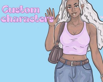 Custom Character Digital Illustration | Social Media Avatar | Custom MC | Custom OC