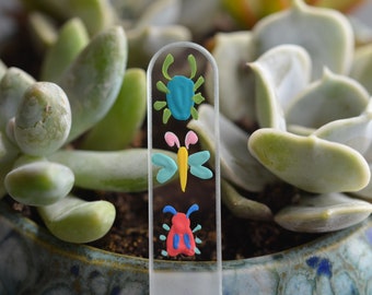 Cute Bugs Glass Nail File - Crystal Glass Manicure File