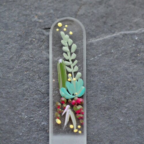 Crystal Glass Nail File With Case Etsy