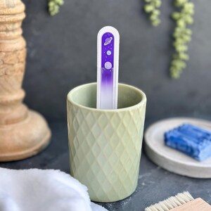 Celestial Glass Nail File | Hand-Painted | Long Lasting Czech Crystal Glass
