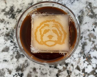 Custom Ice Cube Mold with Your Text or Logo - Personalized Silicone Ice Tray for Whiskey & Cocktails - Unique Gift for Dad or Home Bar