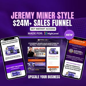 Jeremy Miner Sales Funnel Template | GoHighLevel NEPQ VSL