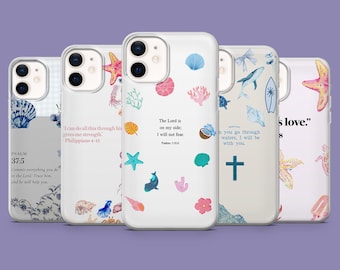 Bible Verse Phone Case Christian Faith Cover for iPhone 17, 17Pro, 16, 15, 14, 13, 12, Samsung S25 S24Fe, S23, A16, A56 ,Pixel 10Pro, 9A