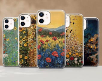 Gustav Klimt Phone Case Vintage Fine Art Cover for iPhone 17, 16e, 15, 14, 13, 12, Samsung S25, S24Fe, S23, S22, A16, A55, A25, Pixel 10Pro