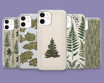 Green Forest Phone Case Nature Earthy Cover for iPhone 17, 17Pro, 16, 15, 14, 13, 12, Samsung S25 S24Fe, S23, A16, A56, Pixel 10Pro, 9A