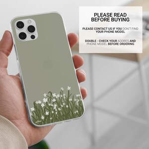 Minimalistiskt telefonskal Sött minimalistiskt blomfodral för iPhone 17, 17Pro, 16, 15, 14, 13, Samsung S25, S24Fe, S23, A16, A56 Pixel 10Pro, 9A bild 9