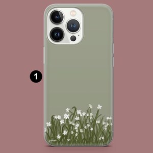 Minimalistiskt telefonskal Sött minimalistiskt blomfodral för iPhone 17, 17Pro, 16, 15, 14, 13, Samsung S25, S24Fe, S23, A16, A56 Pixel 10Pro, 9A 1