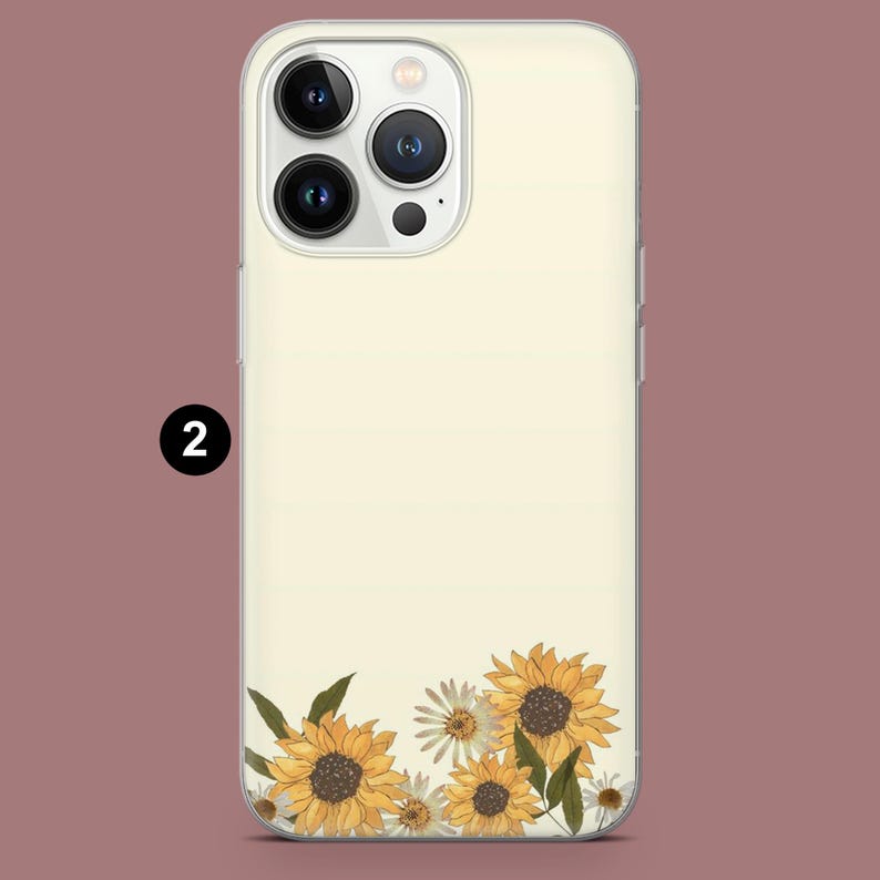 Minimalistiskt telefonskal Sött minimalistiskt blomfodral för iPhone 17, 17Pro, 16, 15, 14, 13, Samsung S25, S24Fe, S23, A16, A56 Pixel 10Pro, 9A 2