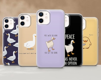 Silly Goose Phone Case Funny Meme Cute Duck Cover for iPhone 17Pro, 16, 15, 14, 13,12, Samsung S25, S24, S23,S22, A16, A26, A56, Pixel 10, 9