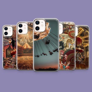Circus telefoonhoesje Clown Freak Show Carnival Cover voor iPhone 17, 17Pro, 16, 15, 14, 13, Samsung S25 S24Fe, S23, A16, A56, Pixel 10Pro, 9A