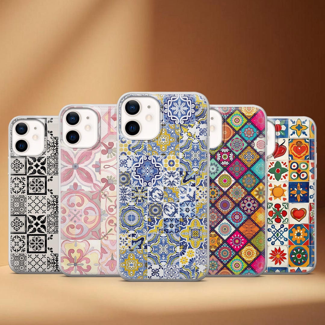 Tiled Phone Case Mosaic Tile Cover for iPhone 17, Air, 16, 15, 14, 13 ...