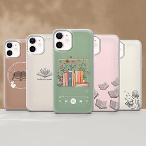 Funda para teléfono Bookish Bibliophile Book Lover Cover para iPhone 17 Air 16 15 14 13 12 Samsung S25Ultra S24 S23FE S22 A16 A56 Pixel 10 Pro 9A 8A