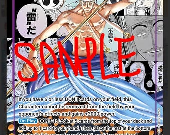 Enel Sec manga op15-118 PROXY playset (4 copias) One Piece Inglés ENVÍO GRATIS solo para EE. UU.