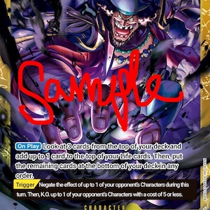 Op de afbeelding: Verzamelkaart met Marshall D. Teach van de Seven Warlords of the Sea/Blackbeard Pirates. De kaart heeft een gouden achtergrond met een gedetailleerde illustratie van het personage. Tekst bevat "10000" en speciale vaardigheden.
